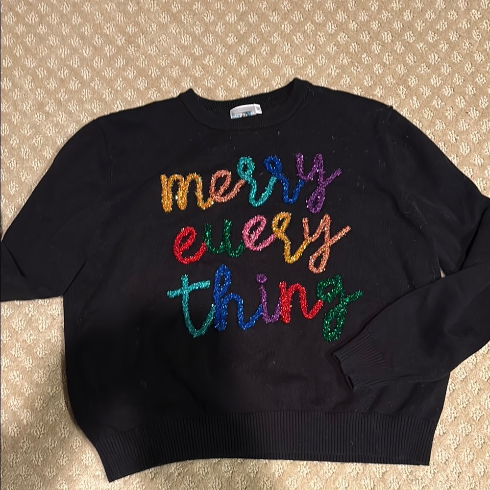 GIRLS — Queen of Sparkles Holiday Sweater